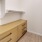 a dresser in a closet